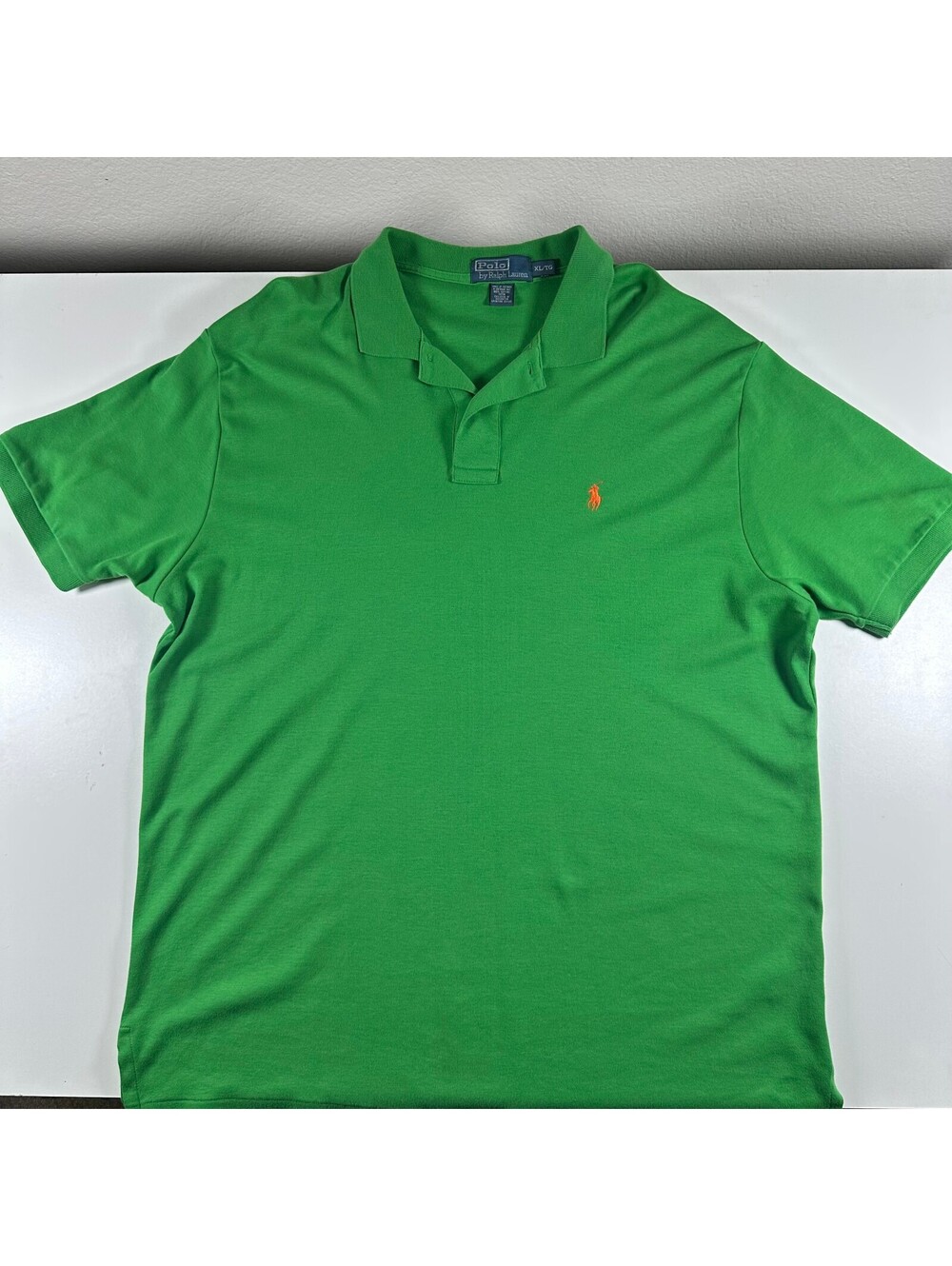 Vintage Polo Ralph Lauren Pima Soft Lime Green Polo XL